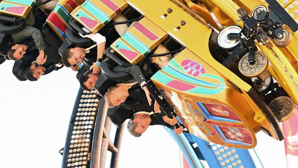 Kopfstand für Olympia: Söder und Krause auf dem Oktoberfest