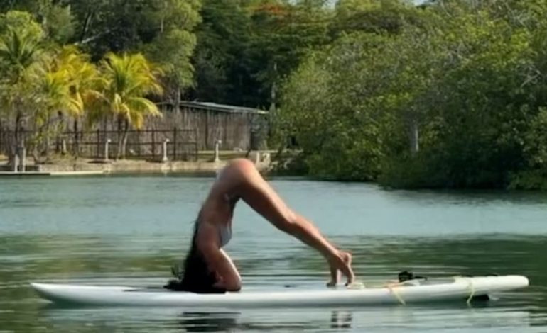 Dua Lipas beeindruckende Balance auf dem Paddleboard