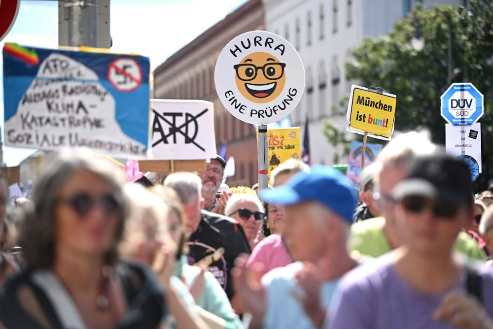 Große Beteiligung bei der Demonstration in München gegen die AfD