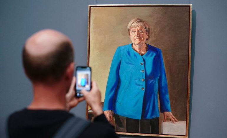 Angela Merkels Porträt sorgt für Aufsehen