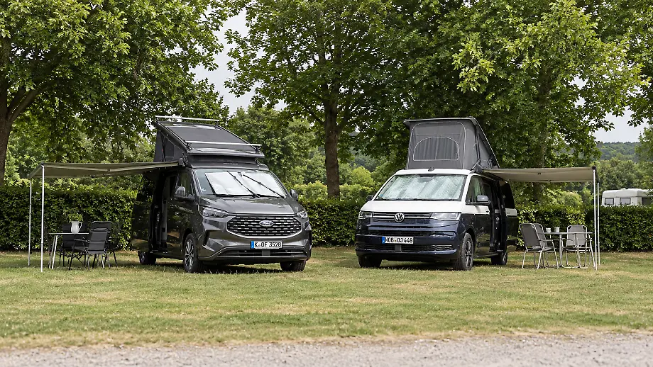 Camping-Giganten im Test: VW California gegen Ford Nugget
