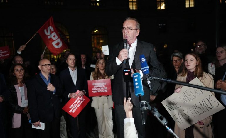 Protest gegen AfD-Wahlsieg in Sachsen-Anhalt