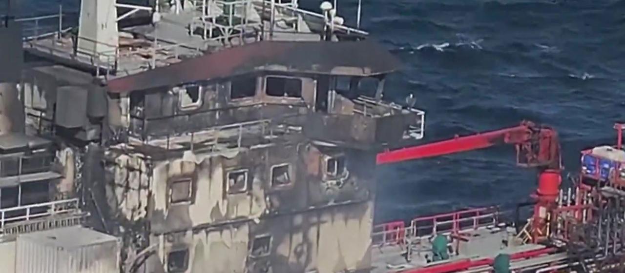 Feuer auf Handelsschiff im Schwarzen Meer: Mehrere Seeleute vermisst