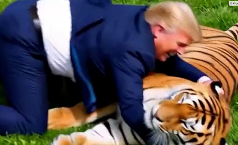 Trump und der Tiger: US-Präsident teilt kontroverses Video nach Angriff