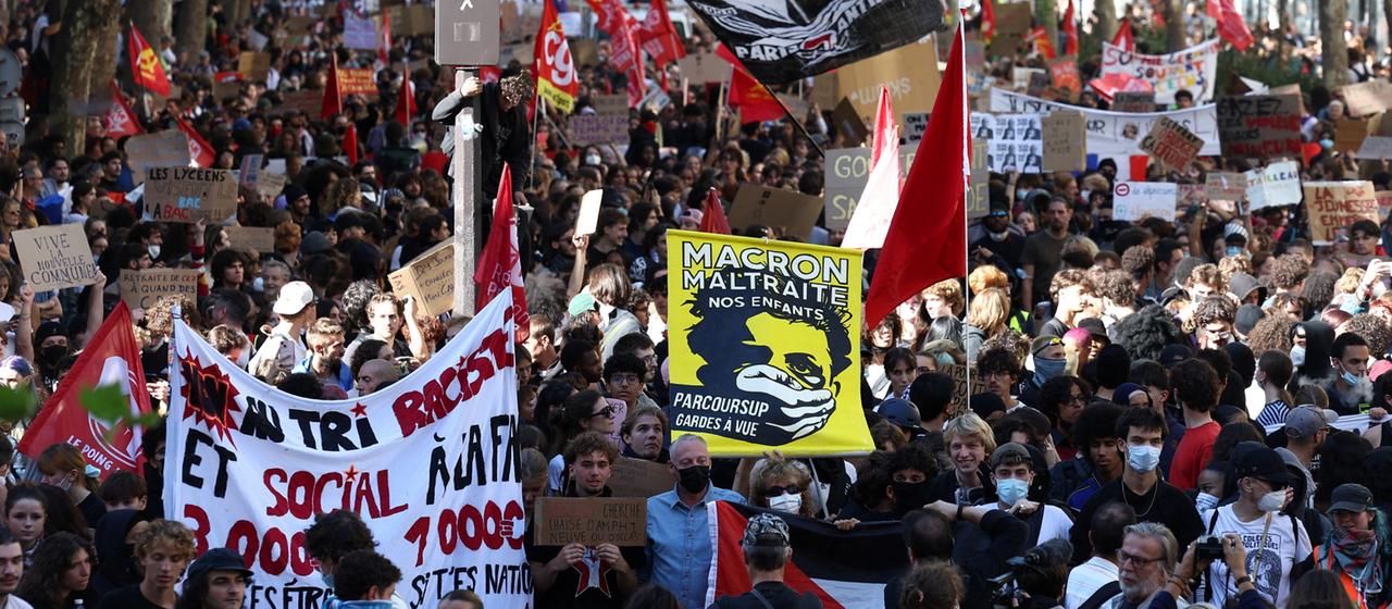 Proteste für bessere Lernbedingungen in Frankreich