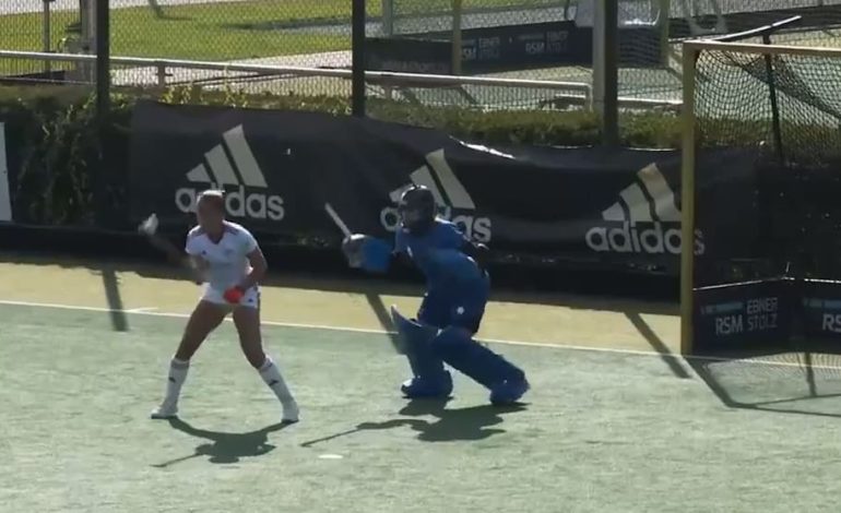Spektakuläres Hockeytor durch Heber von Lena Frerichs