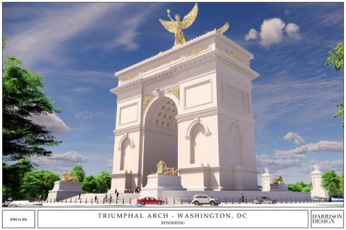 Klage gegen Trumps geplanten Triumphbogen in Arlington